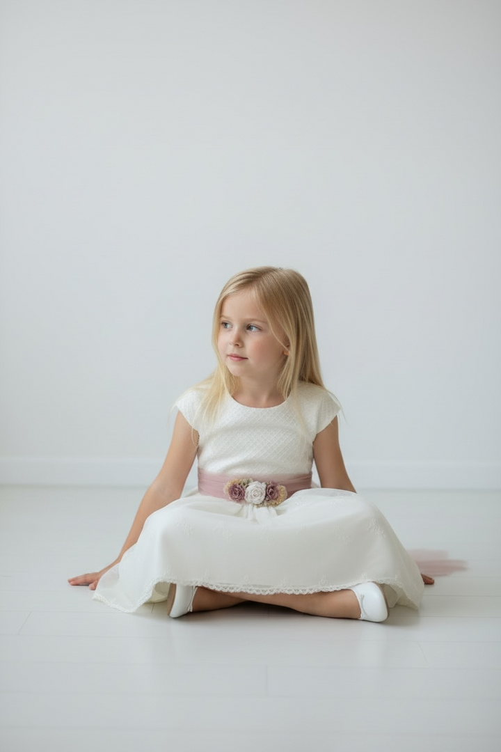 Blush Tulle Princess Dress for Girls